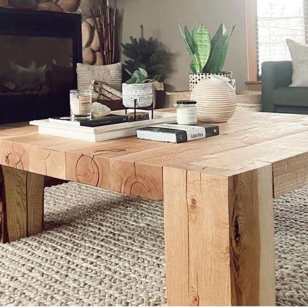 Coffee table - Heavy timber